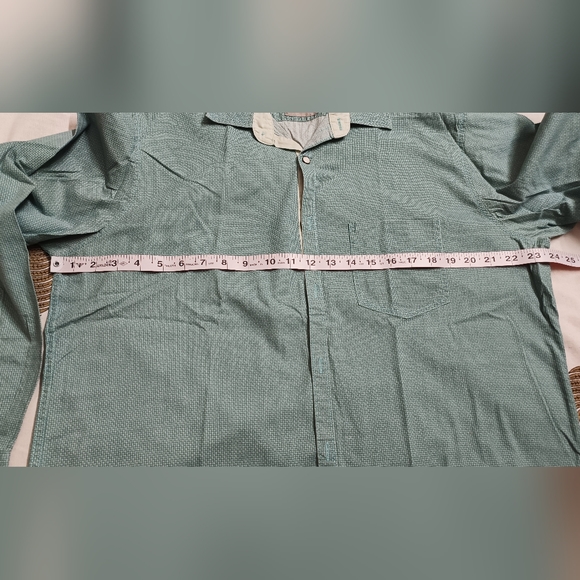 Westport Authentic Sports casual Men's Green Printed Custom Fit Cotton Shirt - Picture 6 of 7